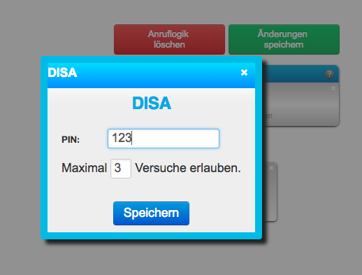 PIN-Code erstellen (Direct Inward System Access)