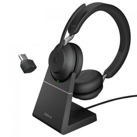 Jabra Evolve2 65 Stereo UC + Ladestation + Link 380c schwarz