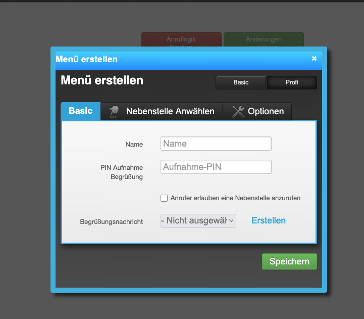 IVR/Menü